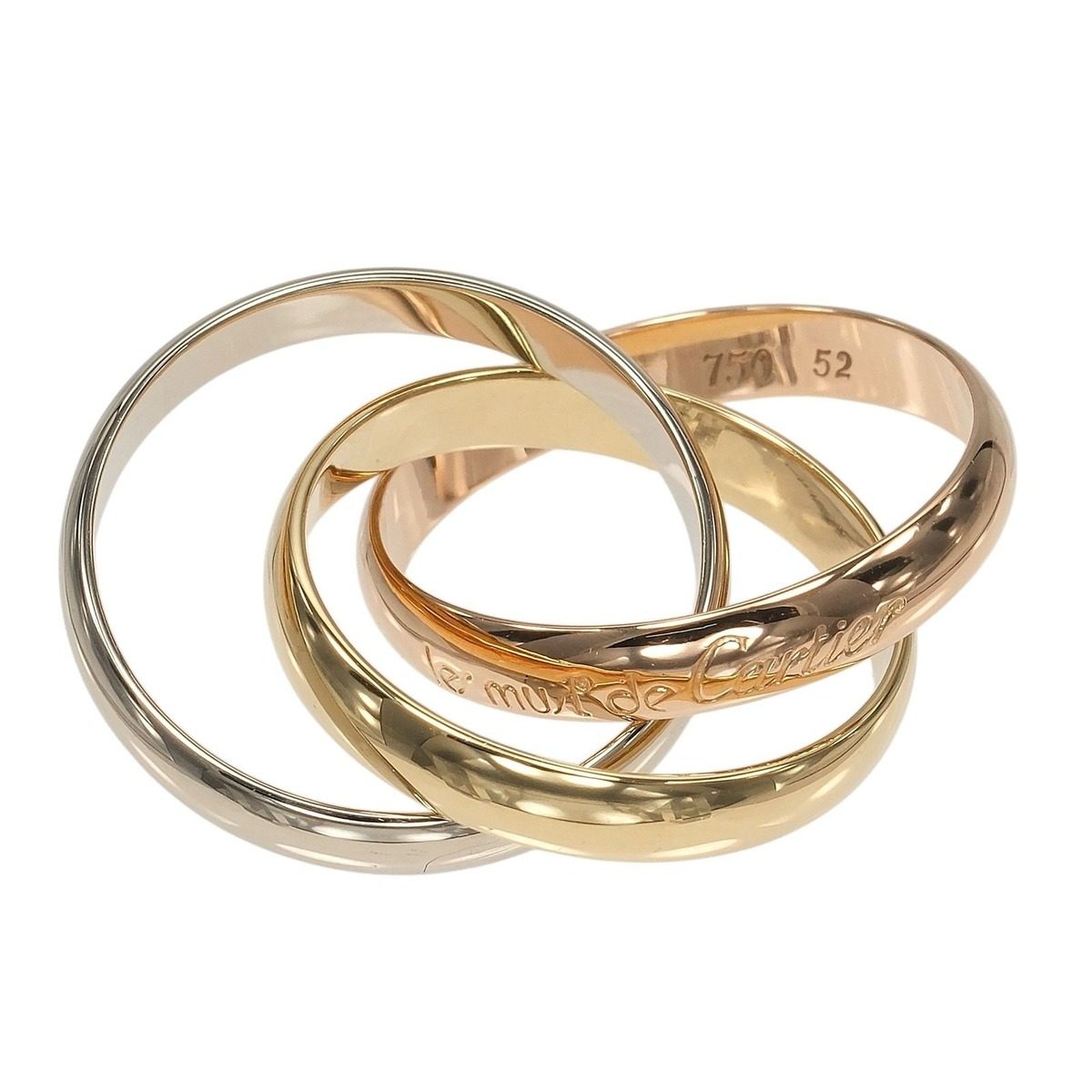 Cartier Trinity mm Band 18k Gold Ring — view 6