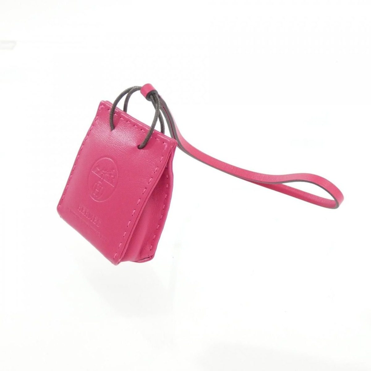 Hermes Sac Orange Bag Charm — view 3