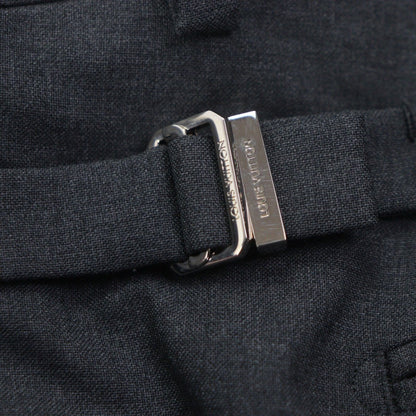 Louis Vuitton Gaston Wool Cotton LV Embroidery Pants Slacks Gray — view 6