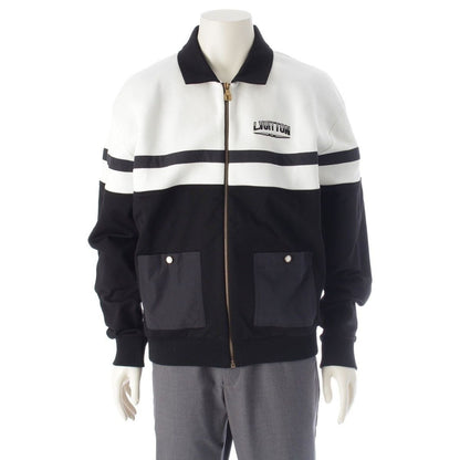 Louis Vuitton Cotton Nylon Logo Hybrid Jersey Jacket Black White