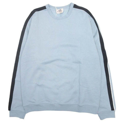 Hermes Run Side Line Sweatshirt Pullover Top Crew Neck Brushed Lining XL Sac