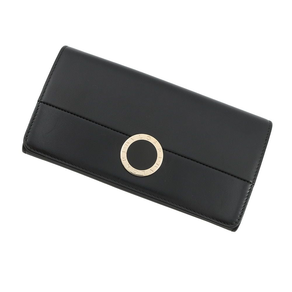 Bvlgari Wallet Black Leather
