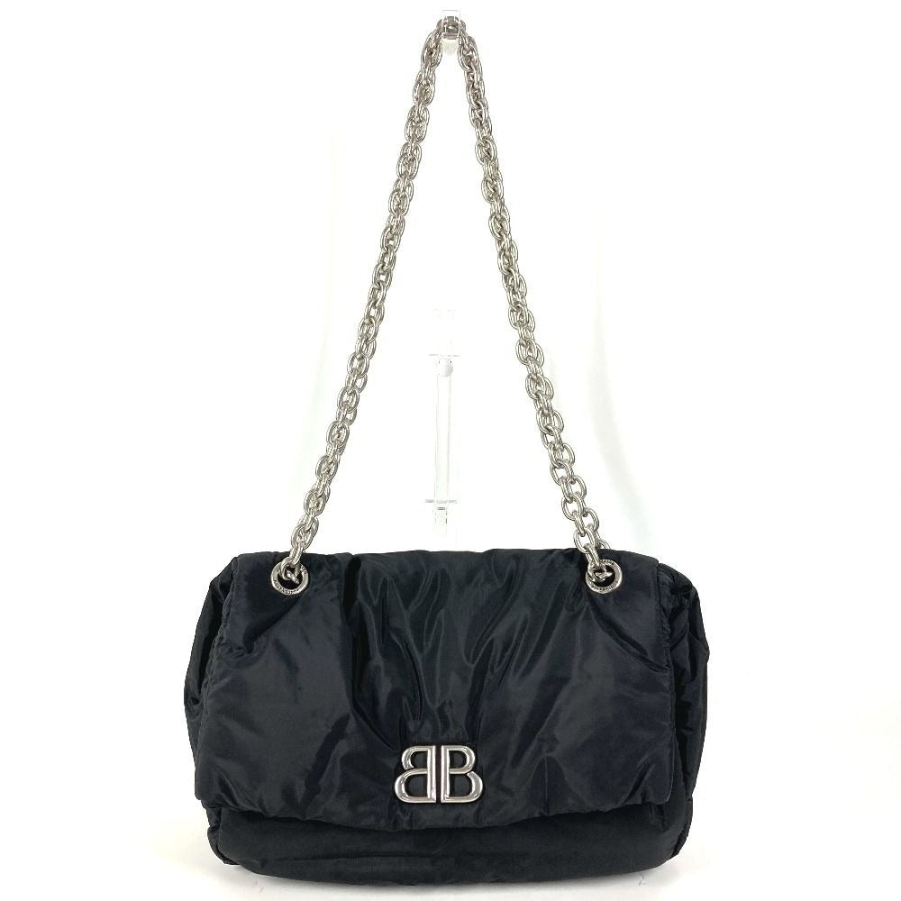 Balenciaga Shoulder Bag Monaco S Nylon Black