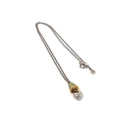Loewe Necklace Silver Gold Metal