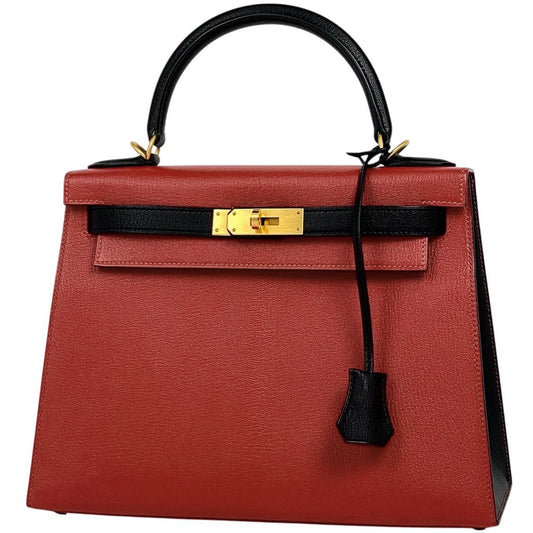 Hermes Kelly 28 Outside Sewing 2-Way Shoulder Bag Personal Order Chevre