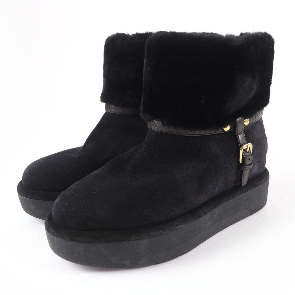 Louis Vuitton Aspen Line Shearling Belt Boot