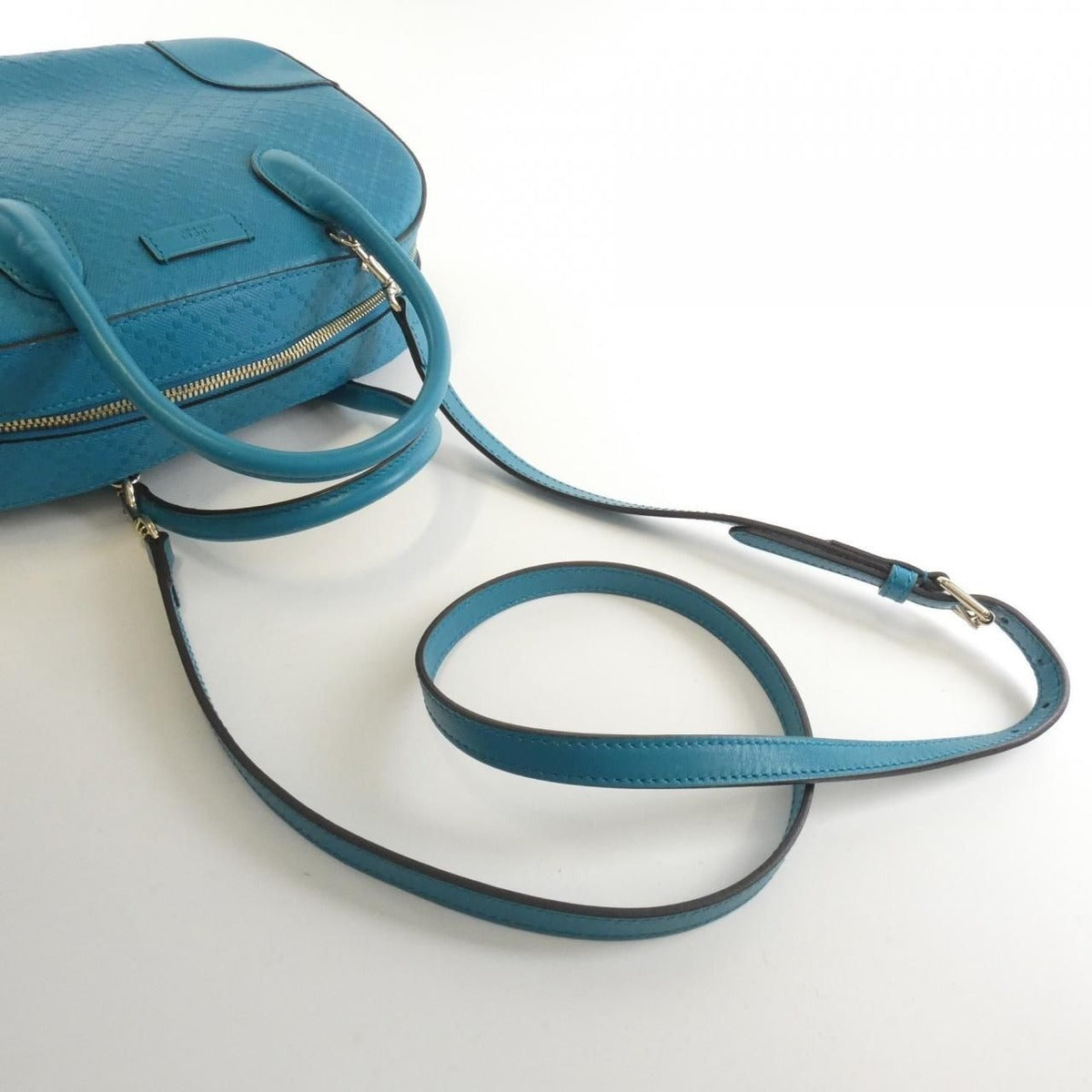 Gucci Bag Leather Blue — view 6