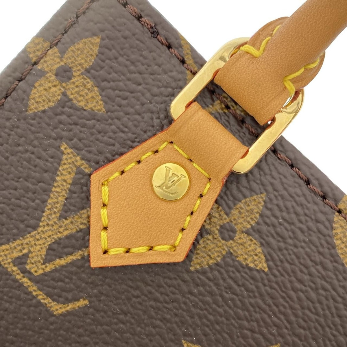 Louis Vuitton Monogram Petite Sac Plat Bag Brown Marron — view 3