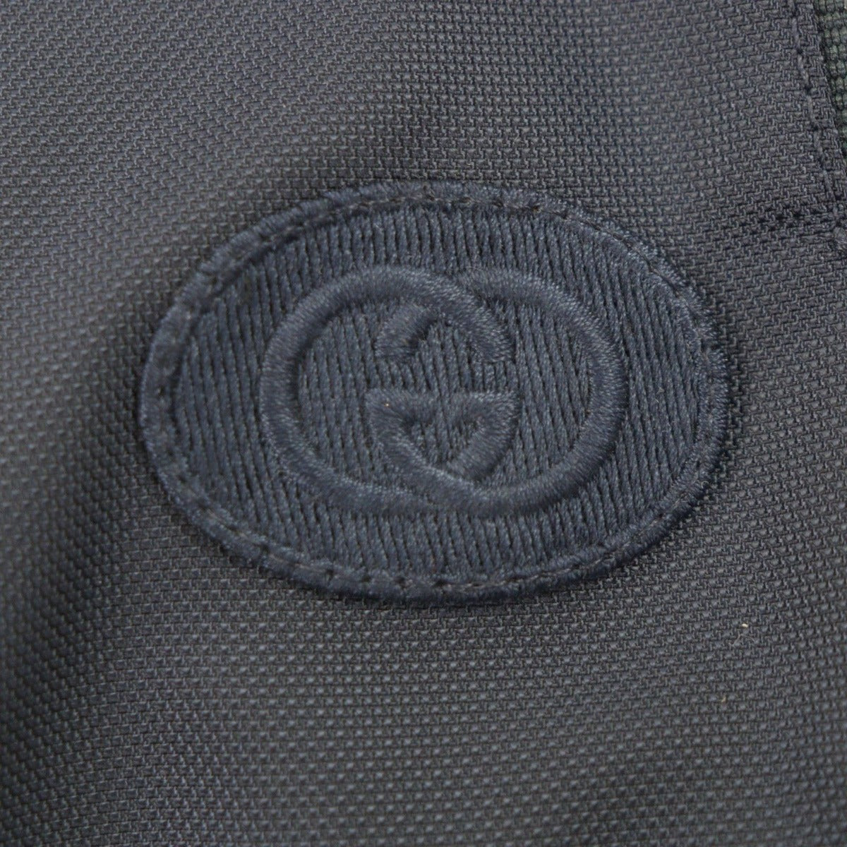 Gucci GG Canvas Logo Patch Filled Zip Up Jacket Navy Beige — view 5
