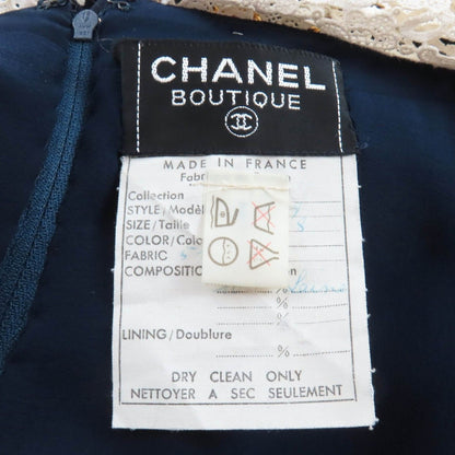 Chanel Vintage Wool 100% Coco Button Jacket Dress 2 Piece — view 15