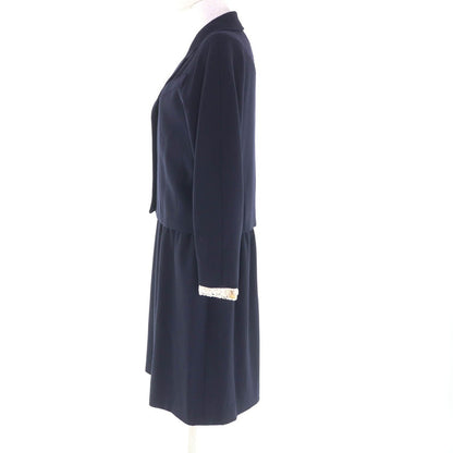 Chanel Vintage Wool 100% Coco Button Jacket Dress 2 Piece — view 2