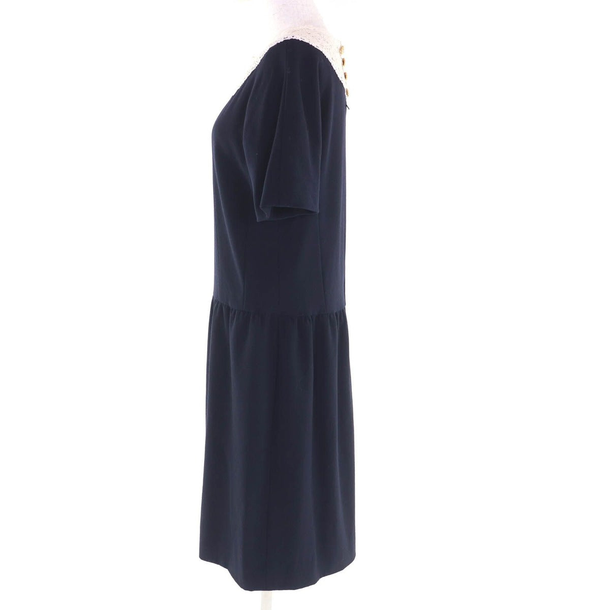 Chanel Vintage Wool 100% Coco Button Jacket Dress 2 Piece — view 7