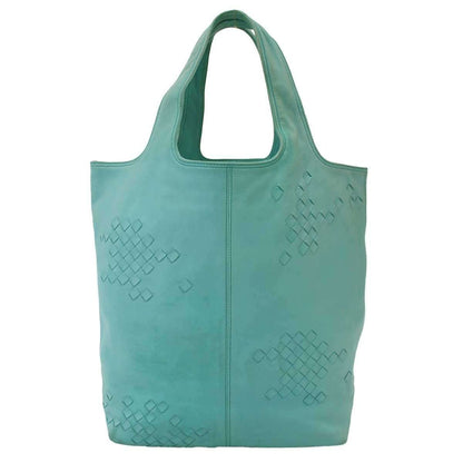 Bottega Veneta Intrecciato Leather Handbag Blue