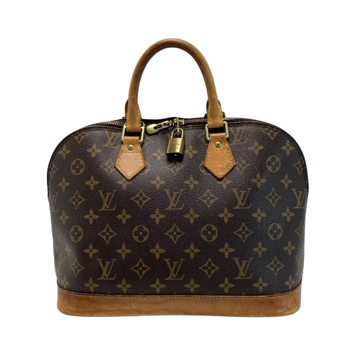 Louis Vuitton Monogram Alma Handbag with Padlock