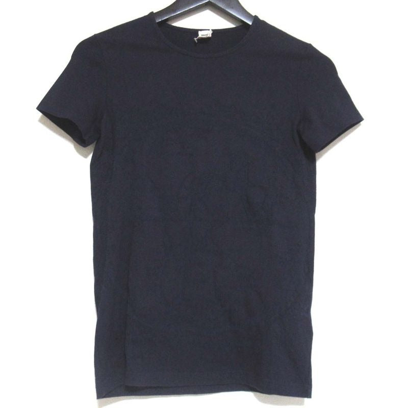 Hermes Exlibris Short Sleeve Crew Neck T-Shirt Size 34 Navy