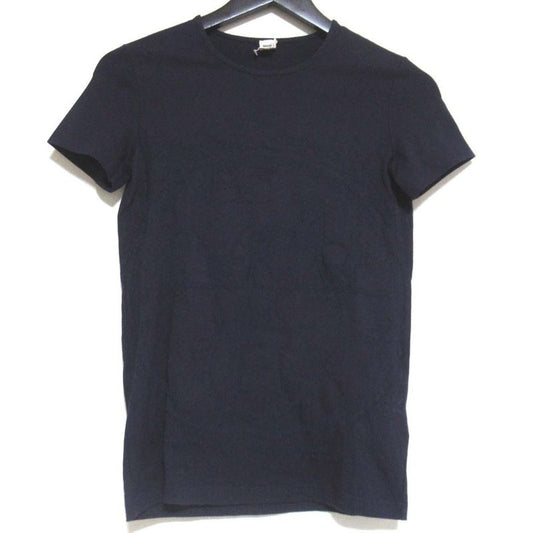Hermes Exlibris Short Sleeve Crew Neck T-Shirt Size 34 Navy