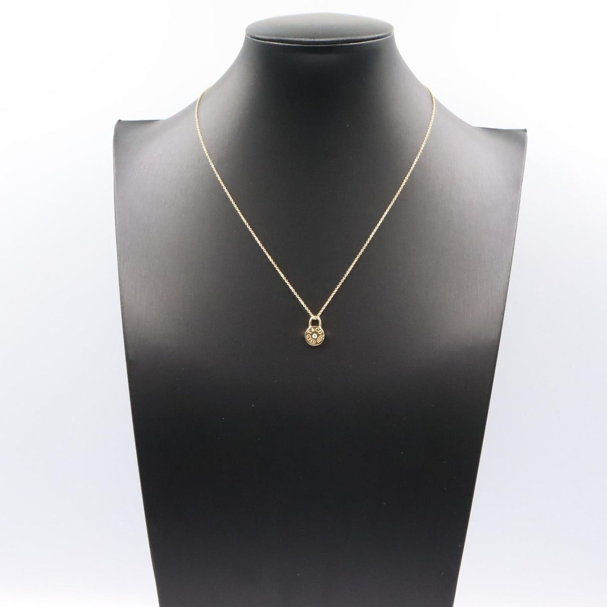 Tiffany & Co Necklace Round Lock 18k Diamond — view 7