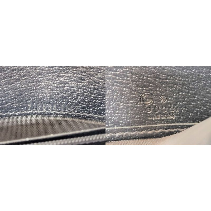 Gucci Bifold Long Wallet off Dear Web Stripe Black Leather Accessories — view 9