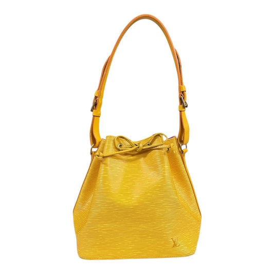 Louis Vuitton Petit Noe Epi Shoulder Bag Yellow