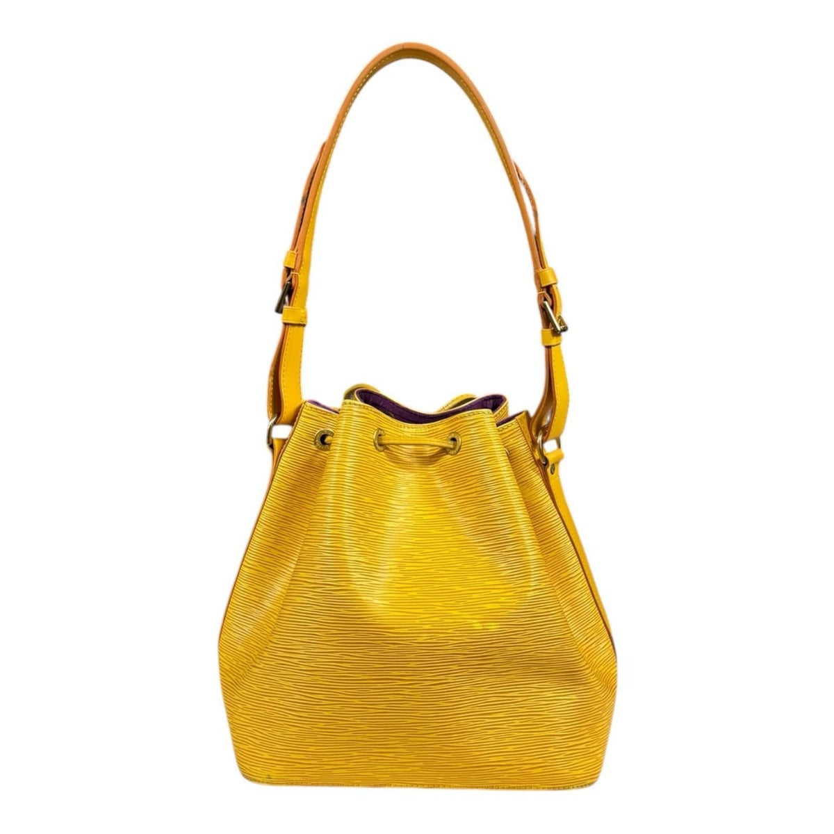 Louis Vuitton Petit Noe Epi Shoulder Bag Yellow — view 3
