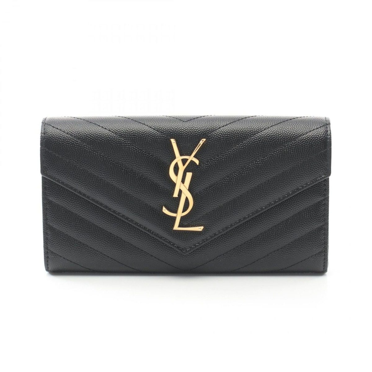 Saint Laurent Paris Bifold Wallet Monogram Nero Leather