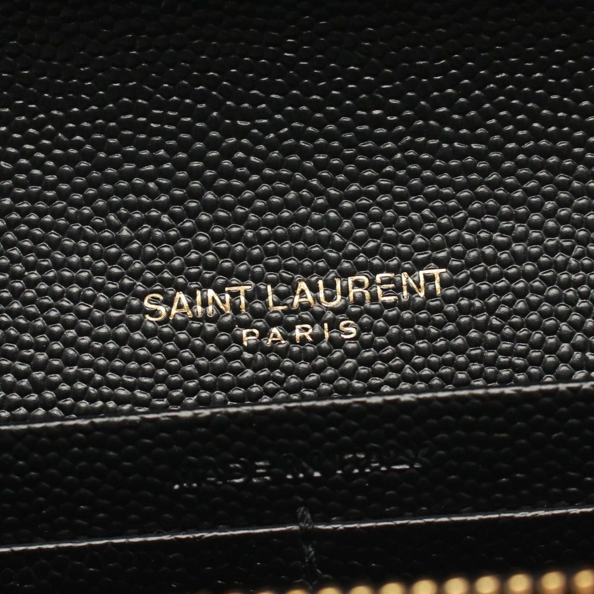 Saint Laurent Paris Bifold Wallet Monogram Nero Leather — view 4