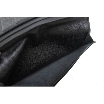 Hermes Long Wallet Men Leather Black Mc2 Fleming No Change — view 7