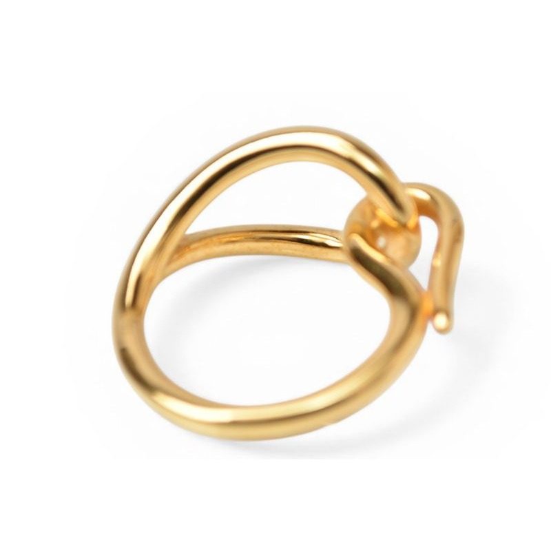 Hermes Scarf Ring Holder Jumbo Gold — view 3