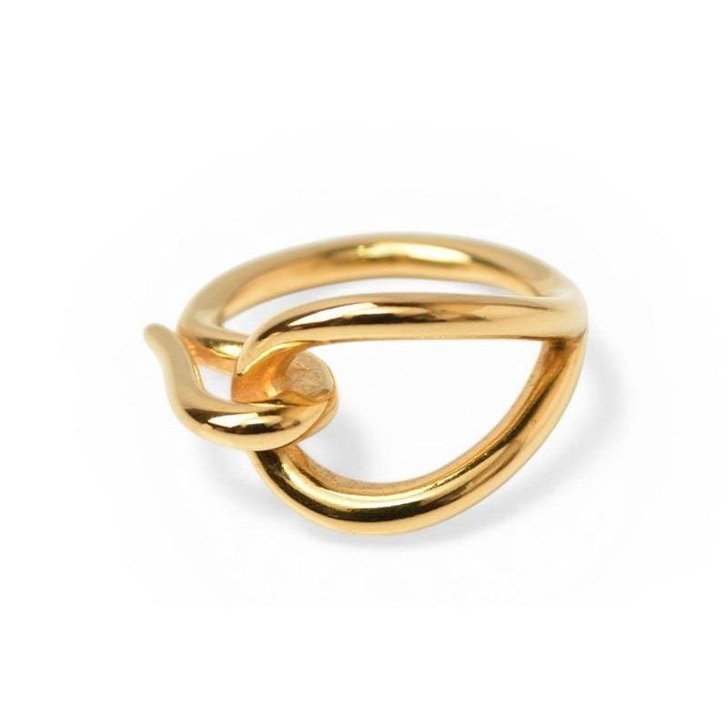 Hermes Scarf Ring Holder Jumbo Gold