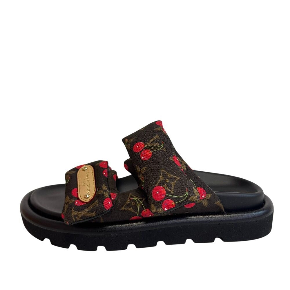 Louis Vuitton Takashi Murakami Purple Pillow Mule Black