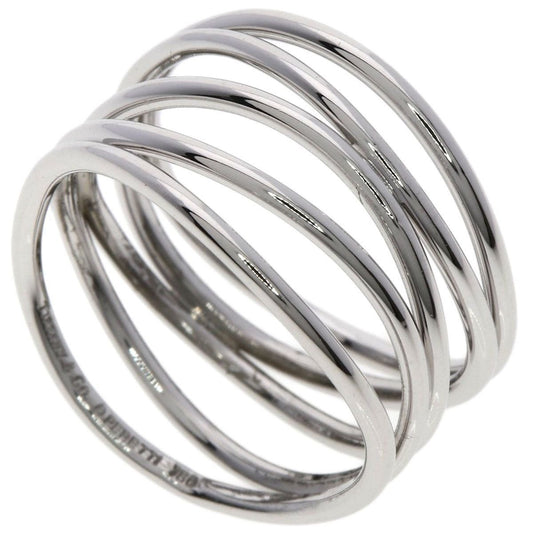 Tiffany & Co Wave Row Ring 18k White Gold