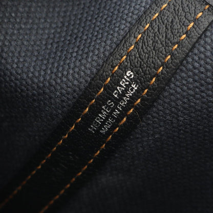 Hermes Tote Garden Party PM Denim Fonce Black Canvas Navy — view 4