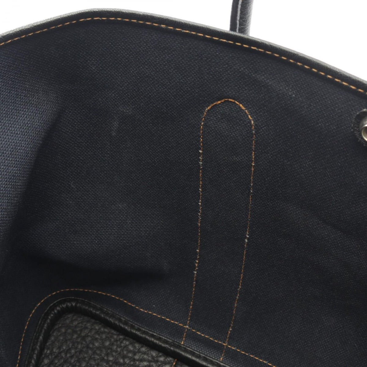 Hermes Tote Garden Party PM Denim Fonce Black Canvas Navy — view 6