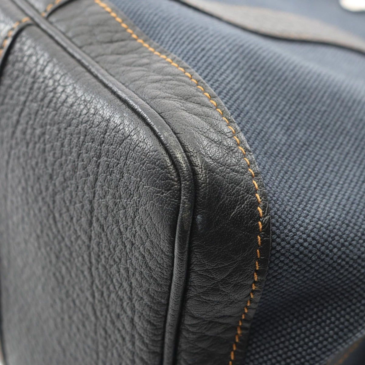 Hermes Tote Garden Party PM Denim Fonce Black Canvas Navy — view 7