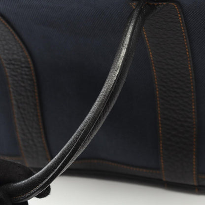 Hermes Tote Garden Party PM Denim Fonce Black Canvas Navy — view 9