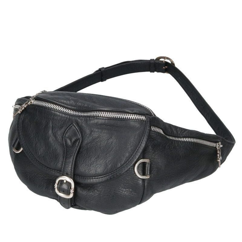 Chrome Hearts 1 Snat Pack Daga Zip Gun Slinger Belt Leather Waist Bag