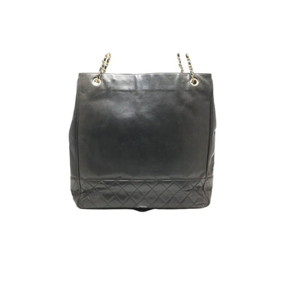 Chanel 0 Quilted GD Leather Chain Tote