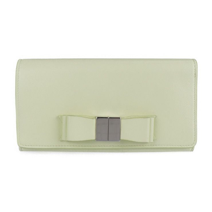 Balenciaga Classic Continental Wallet Long Leather Light Yellow