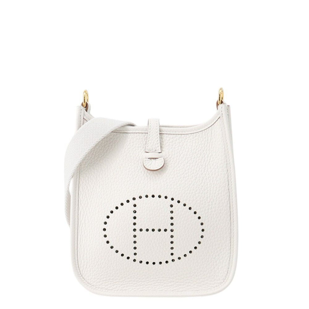 Hermes Evelyne TPM Amazon Gris Perle Gold Handbag