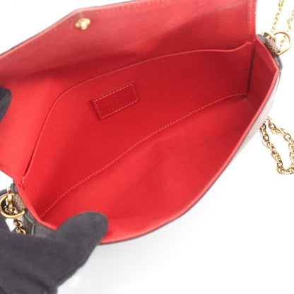 Louis Vuitton Shoulder Bag Pochette Felicity Canvas Ebene Brown — view 3