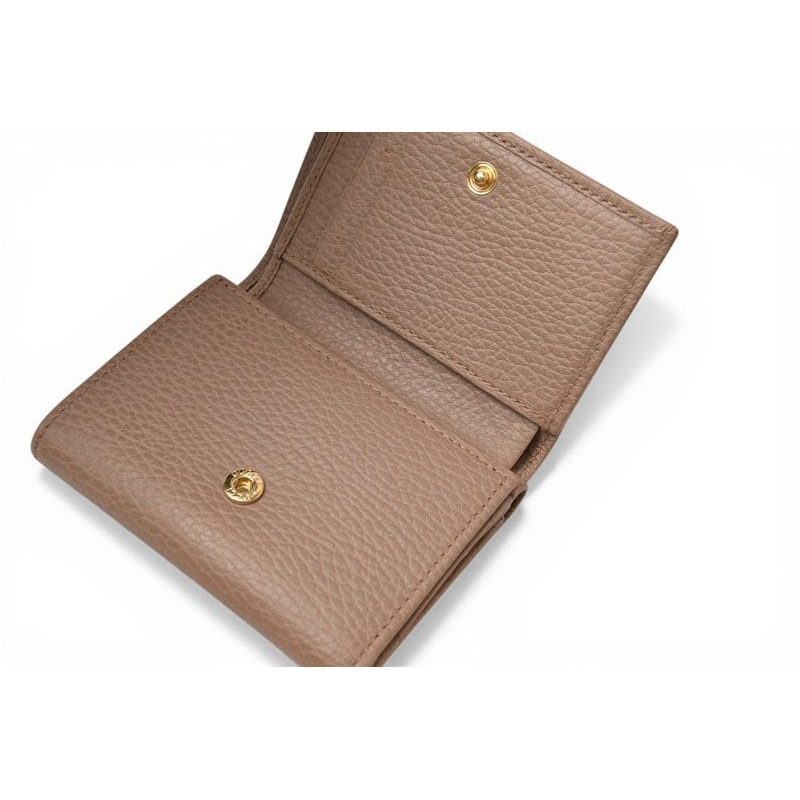 Gucci Mini Wallet Trifold Fold Petite Marmont Pink Beige — view 9