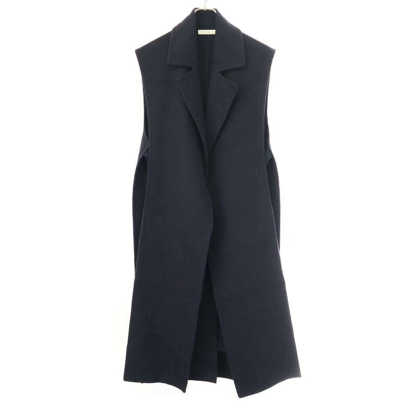 Celine by Phoebe Philo Cashmere Long Vest 2 8 P40 6700 Navy 36