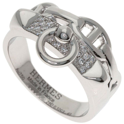 Hermes Aluminum Diamond 49 Ring 18K White Gold
