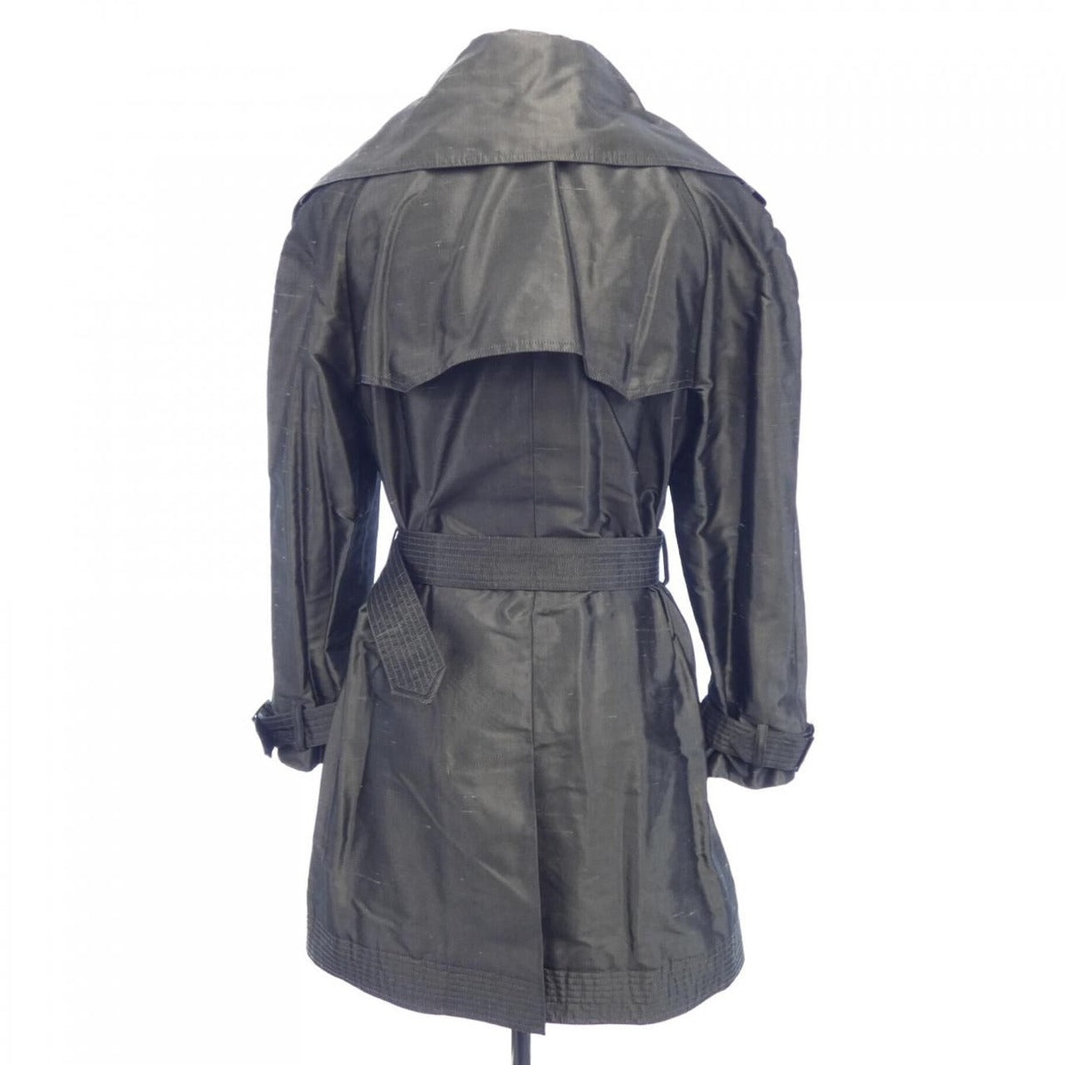 Chanel Coat Silk Gray — view 2