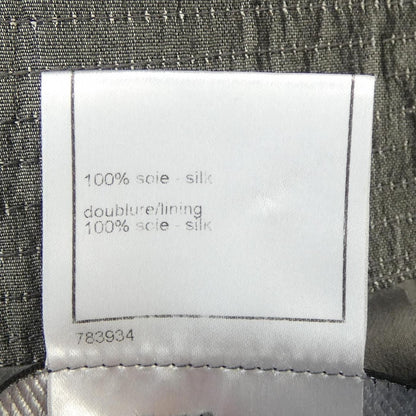Chanel Coat Silk Gray — view 3