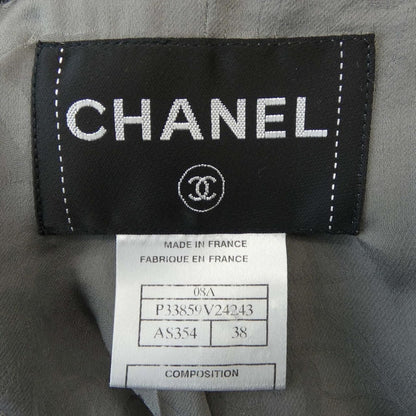 Chanel Coat Silk Gray — view 4