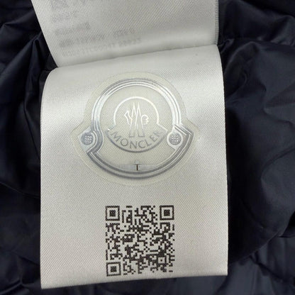 Moncler Evettes Reversible Logo Patch Boa Hooded Belt Down Jacket Coat Navy 0 — view 15