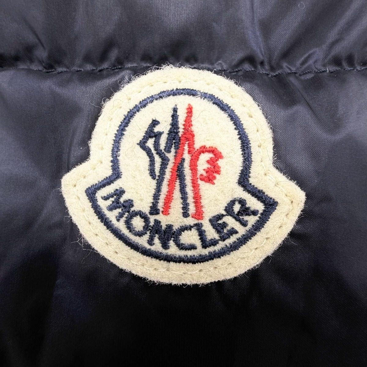 Moncler Evettes Reversible Logo Patch Boa Hooded Belt Down Jacket Coat Navy 0 — view 8
