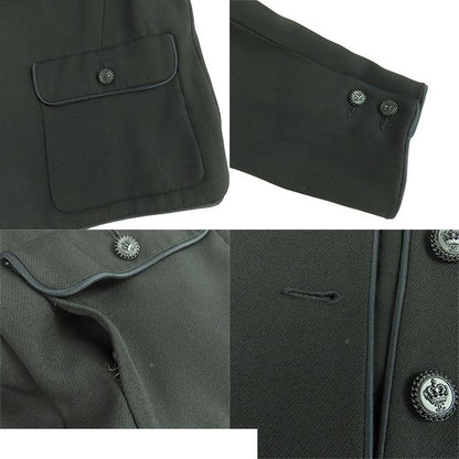 Chanel Jacket Black Wool Crown Button with Shoulder Pad 08A Top 40 — view 6