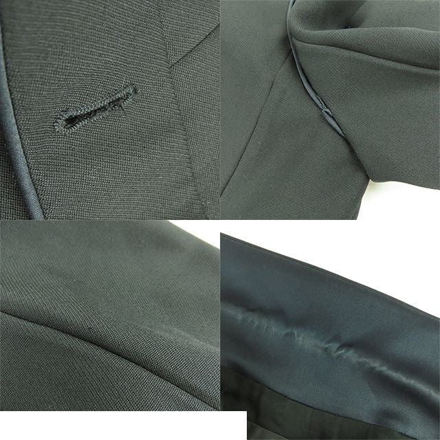 Chanel Jacket Black Wool Crown Button with Shoulder Pad 08A Top 40 — view 7